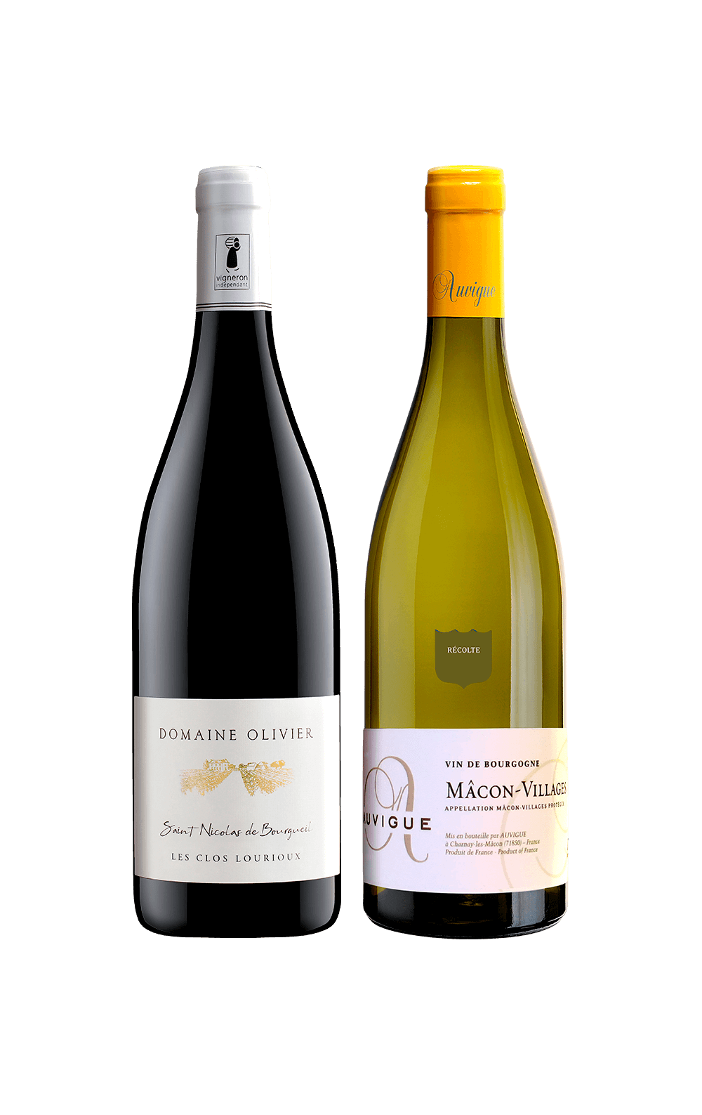 Novembro/24 - Domaine Olivier Les Clos Lourioux 2018 e Maison Auvigue Mâcon Villages 2021